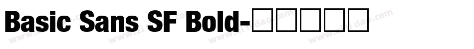 Basic Sans SF Bold字体转换